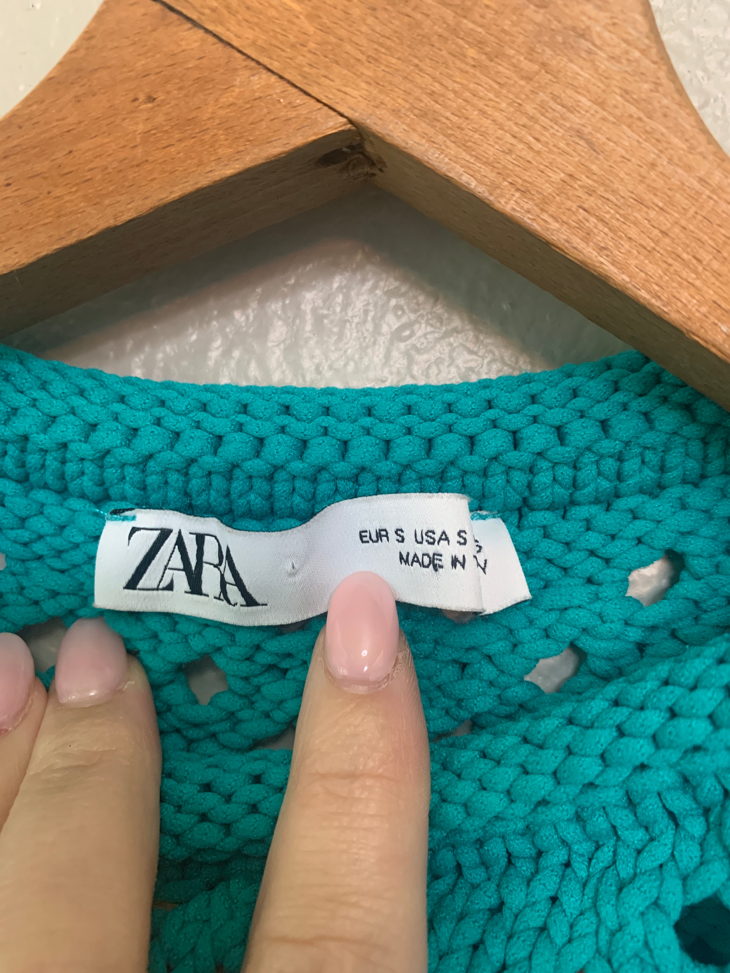 (S) Zara Crochet Knit Vest