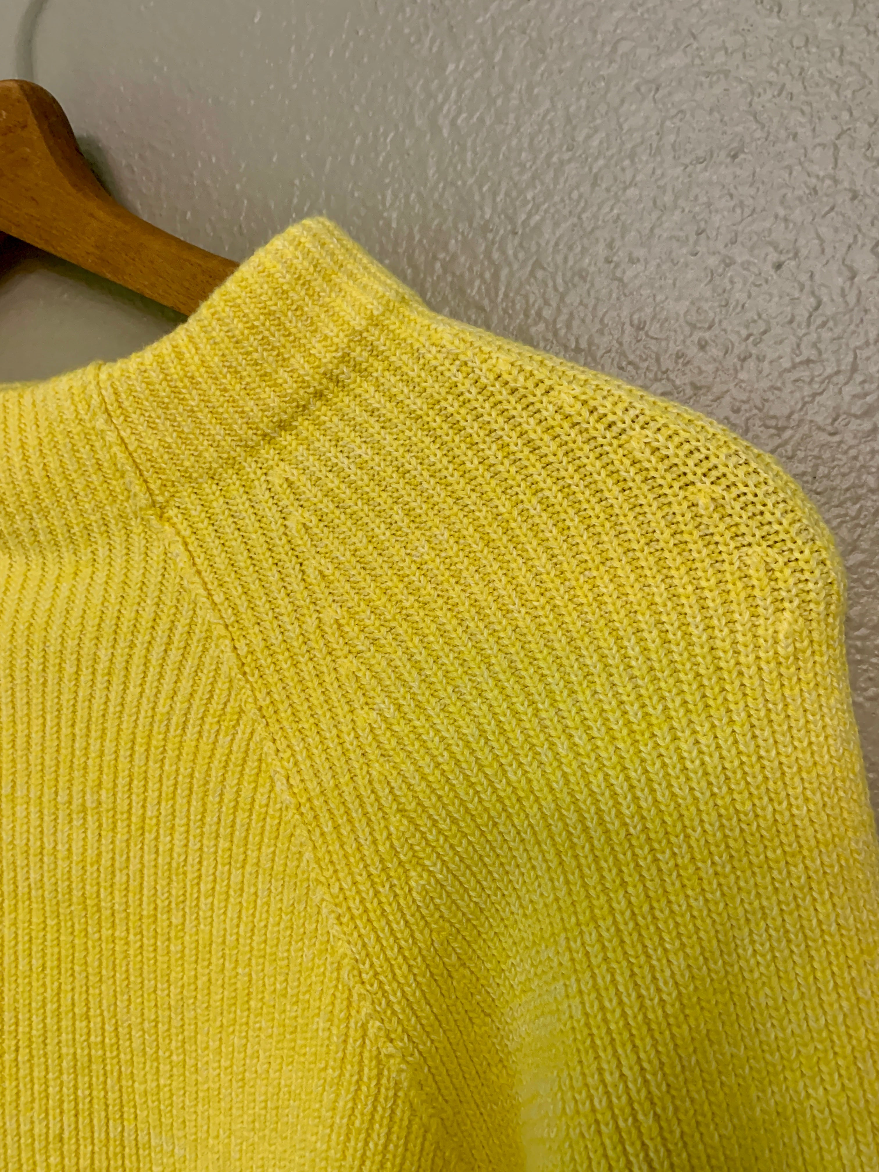 (XS) Free People Too Good Yellow Knit Pullover Sweater