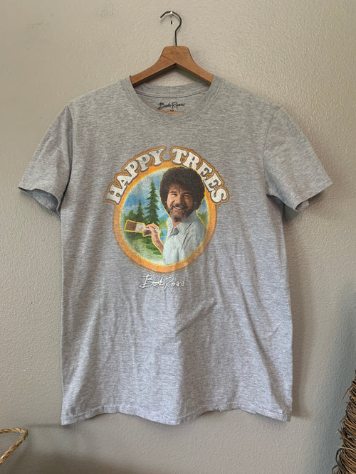 (M) Bob Ross 'Happy Trees' tee