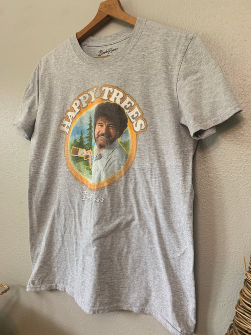 (M) Bob Ross 'Happy Trees' tee