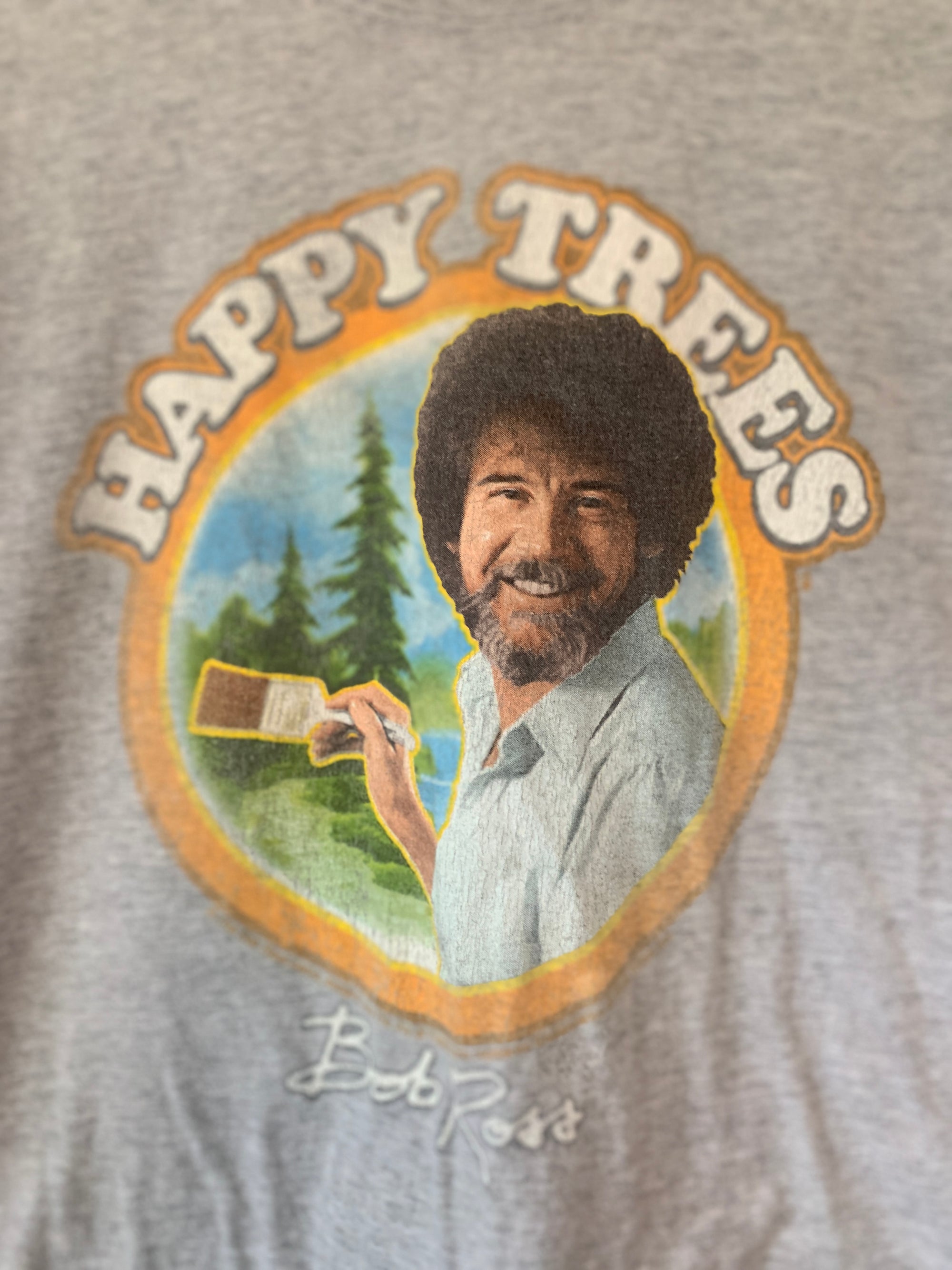 (M) Bob Ross 'Happy Trees' tee