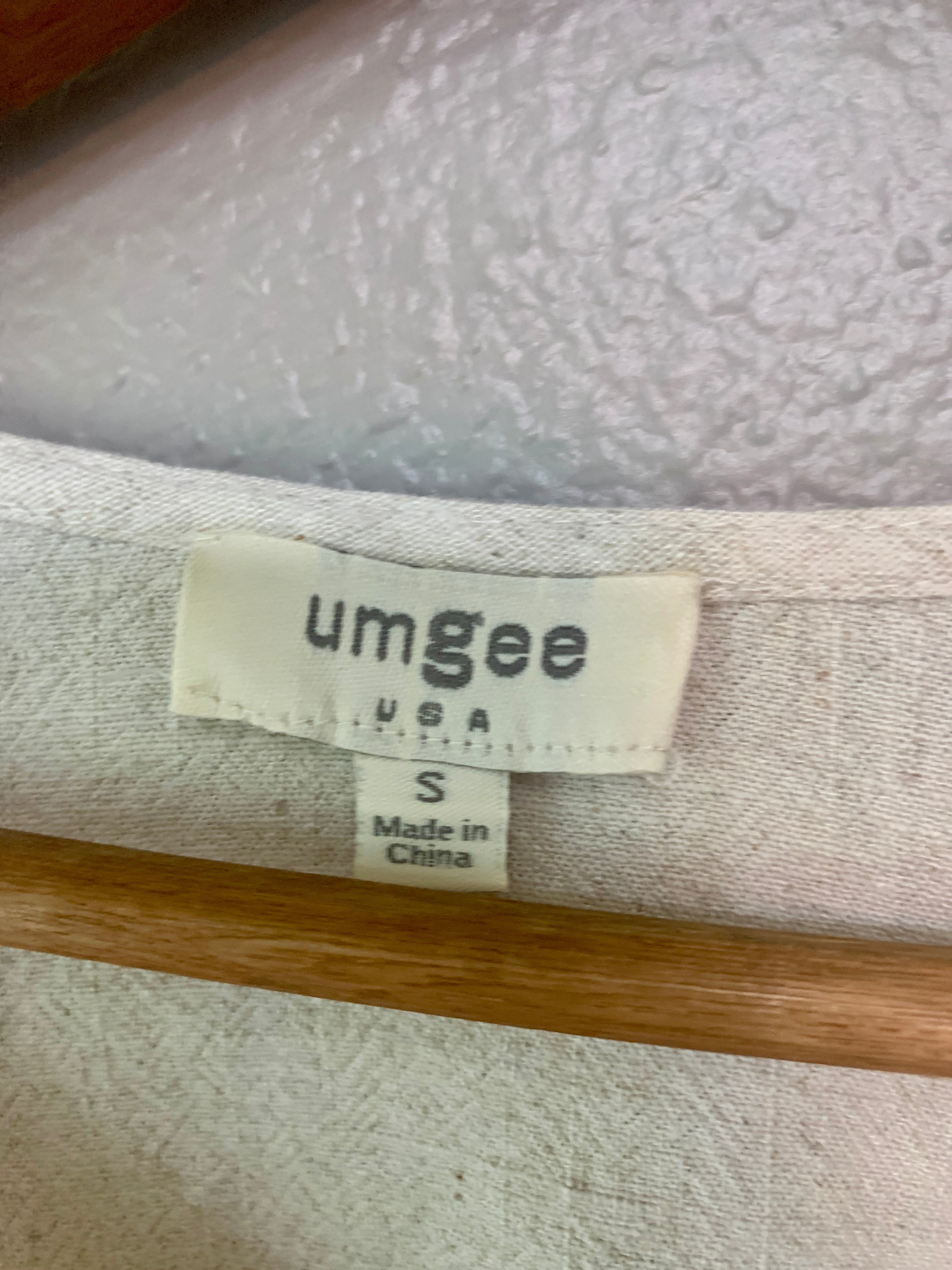 (S) Umgee Floral Crochet Sleeve Blouse