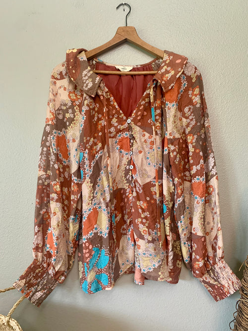(L) Entro Boho Blouse
