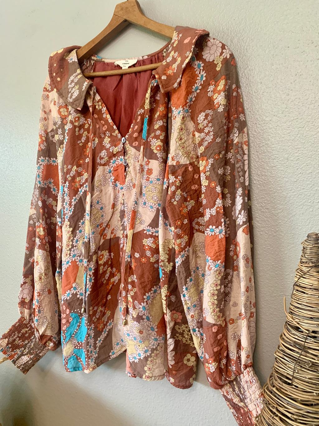 (L) Entro Boho Blouse