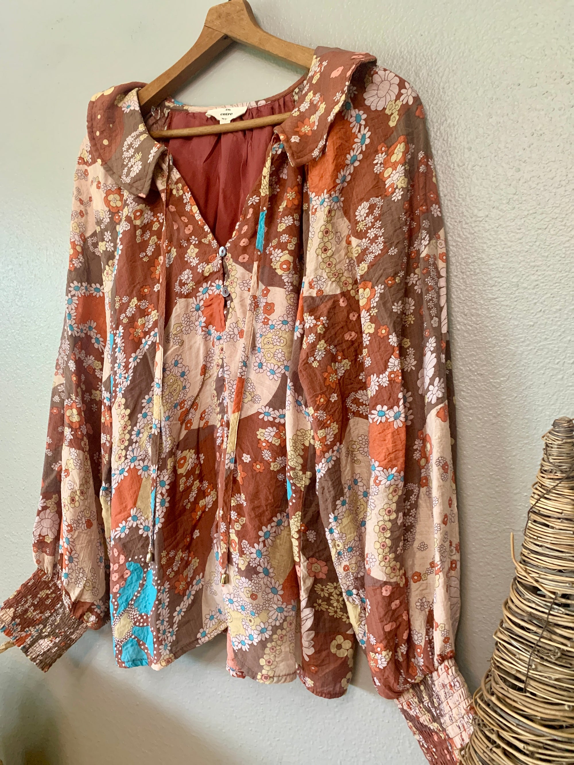 (L) Entro Boho Blouse